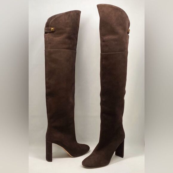 MAISON SKORPIOS Marylin Suede Over The Knee Boots size 40 - Picture 10 of 14